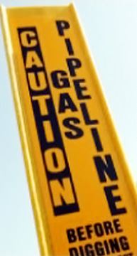 Pipeline Caution Marker