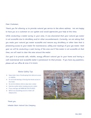 Wheeler Basin Natural Gas Company Meter Access Letter